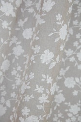 Noble House Saga LN Flower gardinset vita blommor linnefärg