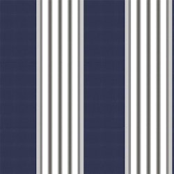 Jamaica marinblå randig markisväv Redlunds textil