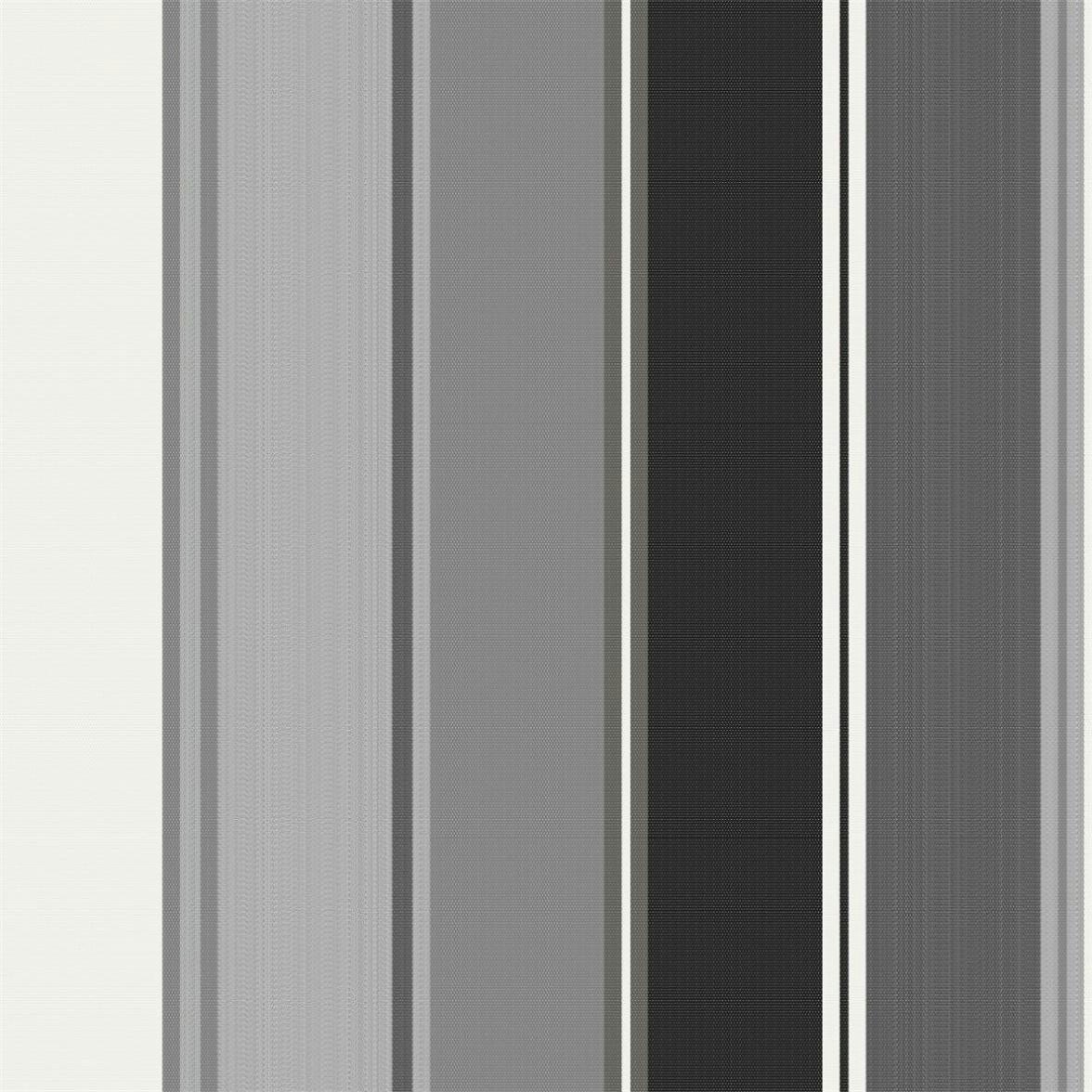 Haiti grå, svartrandig markisväv Redlunds textil