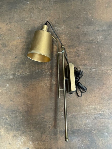 Vägglampa Mässing