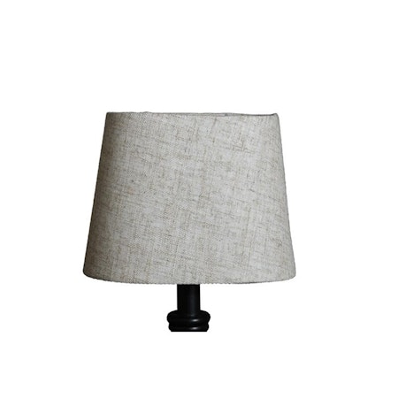 Lampskärm Grovlinne Oval Beige