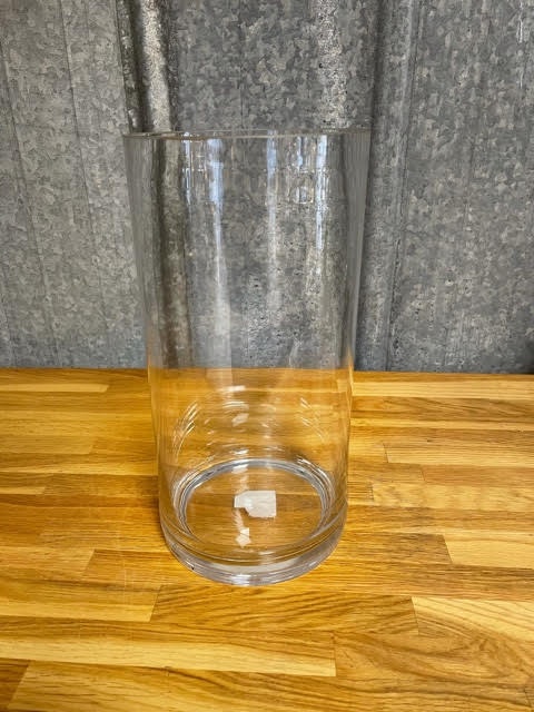 glasvas, snygg vas, cylindervas, cylindervas i glas, munblåst glasvas, unik glasvas