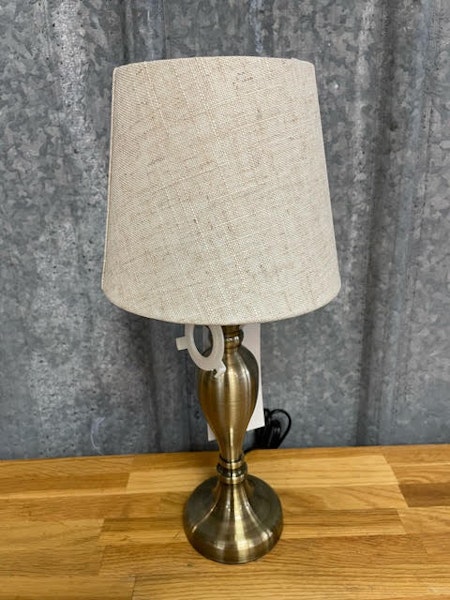 Lampskärm Grovlinne Beige