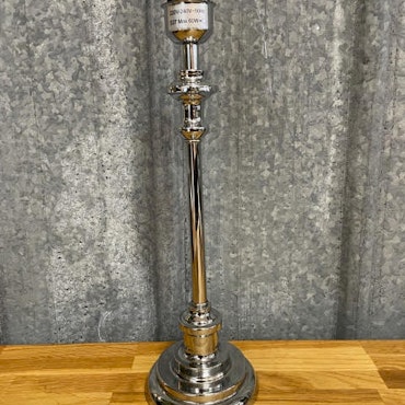Lampfot Silver Högblank 44 cm
