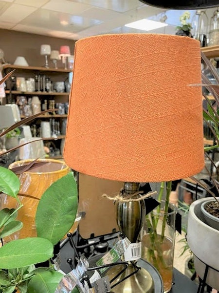 Lampskärm Grovlinne Orange