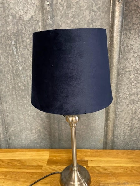 Lampskärm Sammet Mörkblå