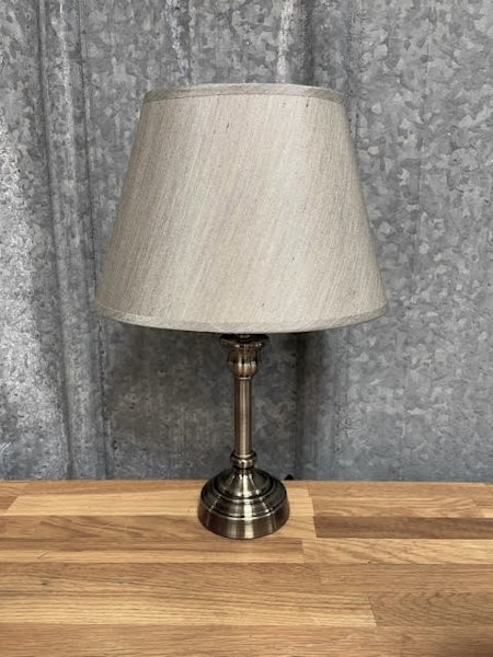 Lampskärm Silke Grå Oval