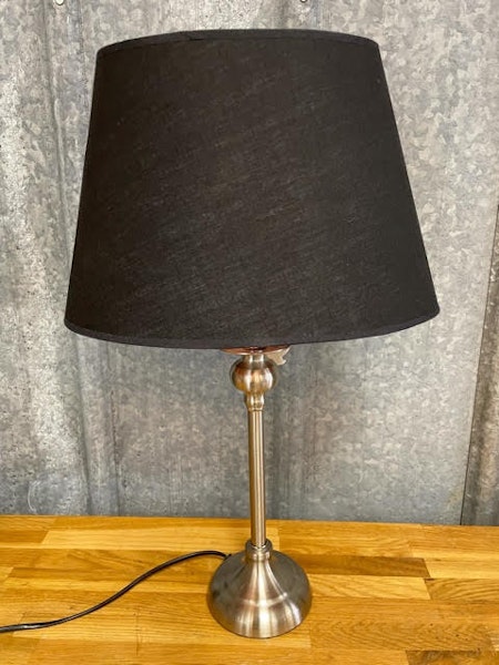 Lampskärm Silke/metall Svart