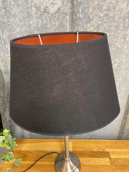 Lampskärm Silke/metall Svart