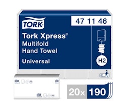 Handduk TORK Uni H2 XPRESS 3800/FP