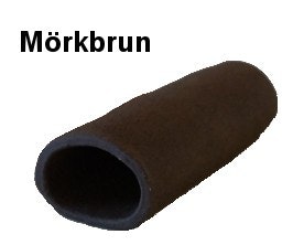 Malgrotta med stängd ände 12 - 13 cm - Mörkbrun - 1 st.