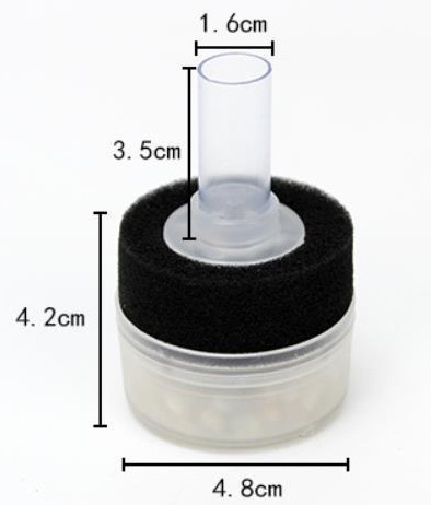 Box filter med filtersvamp och pimpsten - mini D