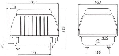 LP 60 - Luftpump från Resun 4200 l/t D