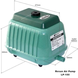LP 100 - Luftpump från Resun 8400 l/t