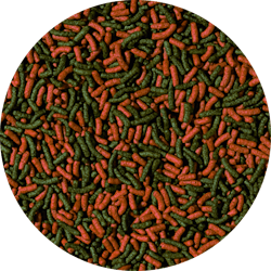 Cichlid Red & Green Medium Sticks - Lösvikt