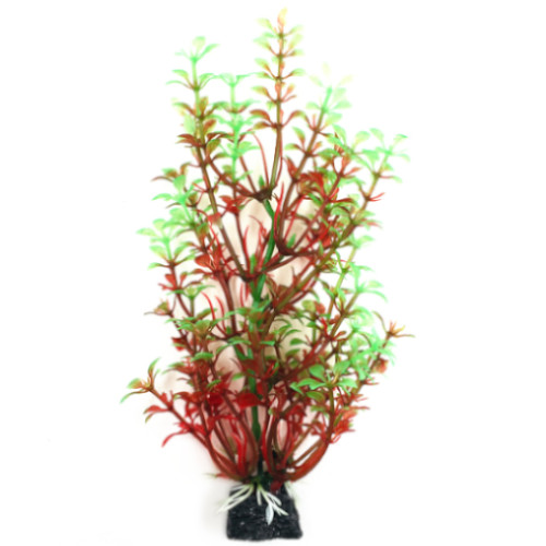 Plastväxt Bacopa röd / gröna detaljer 18 cm