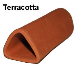 Malgrotta med stängd ände - Trekantig - Terracotta