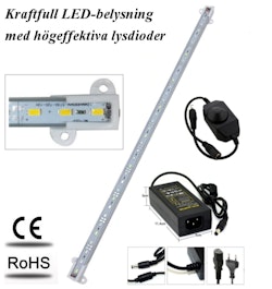 Akvariebelysning - Paket med 1 st LED-list 26 cm