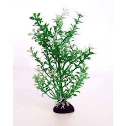 Plastväxt Bacopa grön / vita detaljer 18 cm