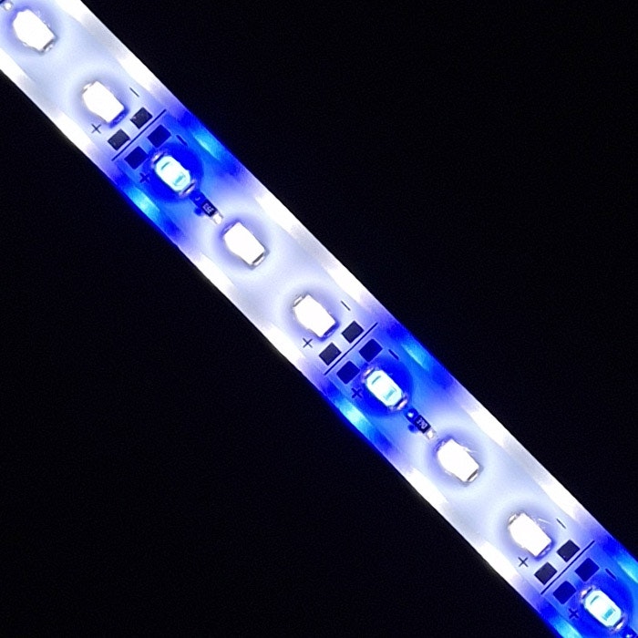 Akvariebelysning - Paket med 2 st LED-lister 50 cm BLÅ