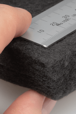 Filtermatta - Svart - Fin bambu - 100x30x3 cm