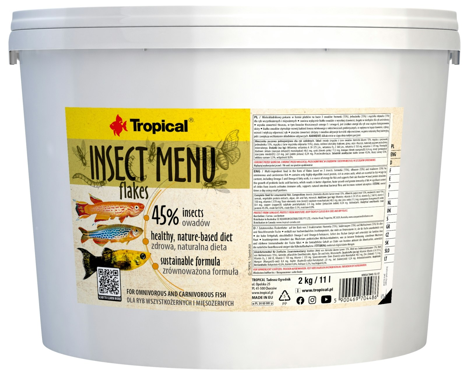 Insect Menu Flakes 11 liter