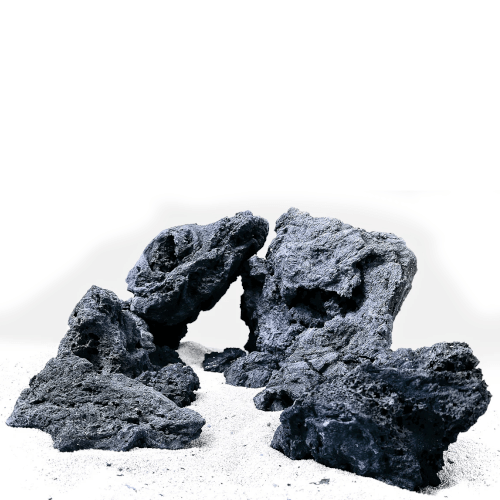 Nano sten - Darwin Black Lava rock - 10-20 st