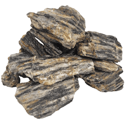 Nano sten - Grey Fossil wood rock - 8-15 st