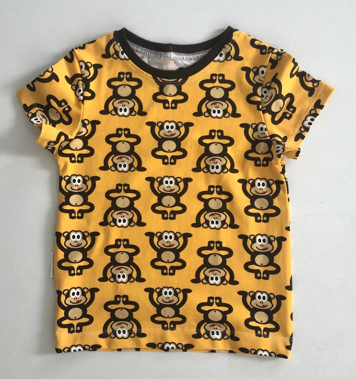 T-shirt retro ape gul str 98