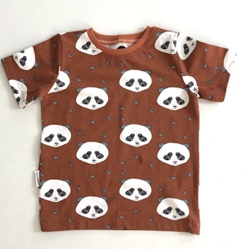 T-shirt rust med panda