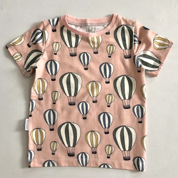 T-shirt rosa med luftballong str 116