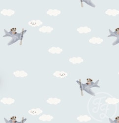 OD- Fantasy Airplane Blue on Blue