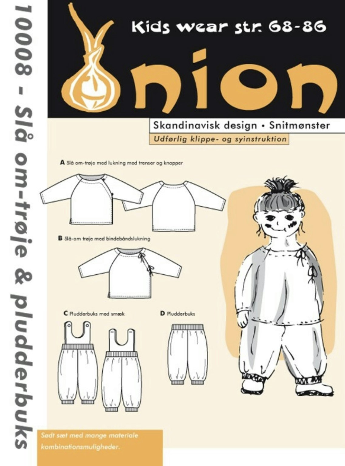 Onion babysett. Omslagsgenser og kosebukse