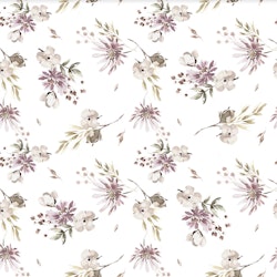 OD-  Dried Flowers Violet Off White