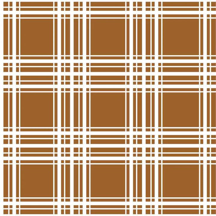 OD- Squares and stripes brown