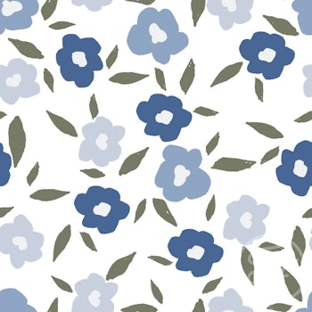 OD- Poppy floral blue