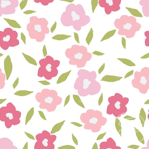 OD- Poppy floral pink offwhite