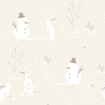 OD- Rabbits in winter beige