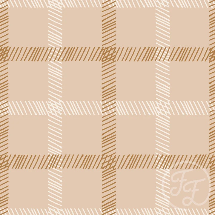 OD- Tartan Big cream and ocre