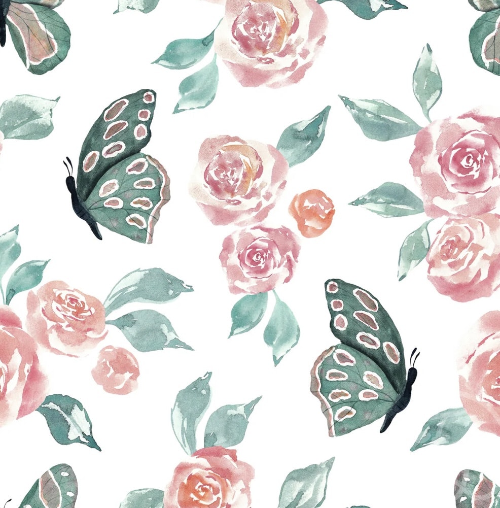 OD- Butterflies and roses