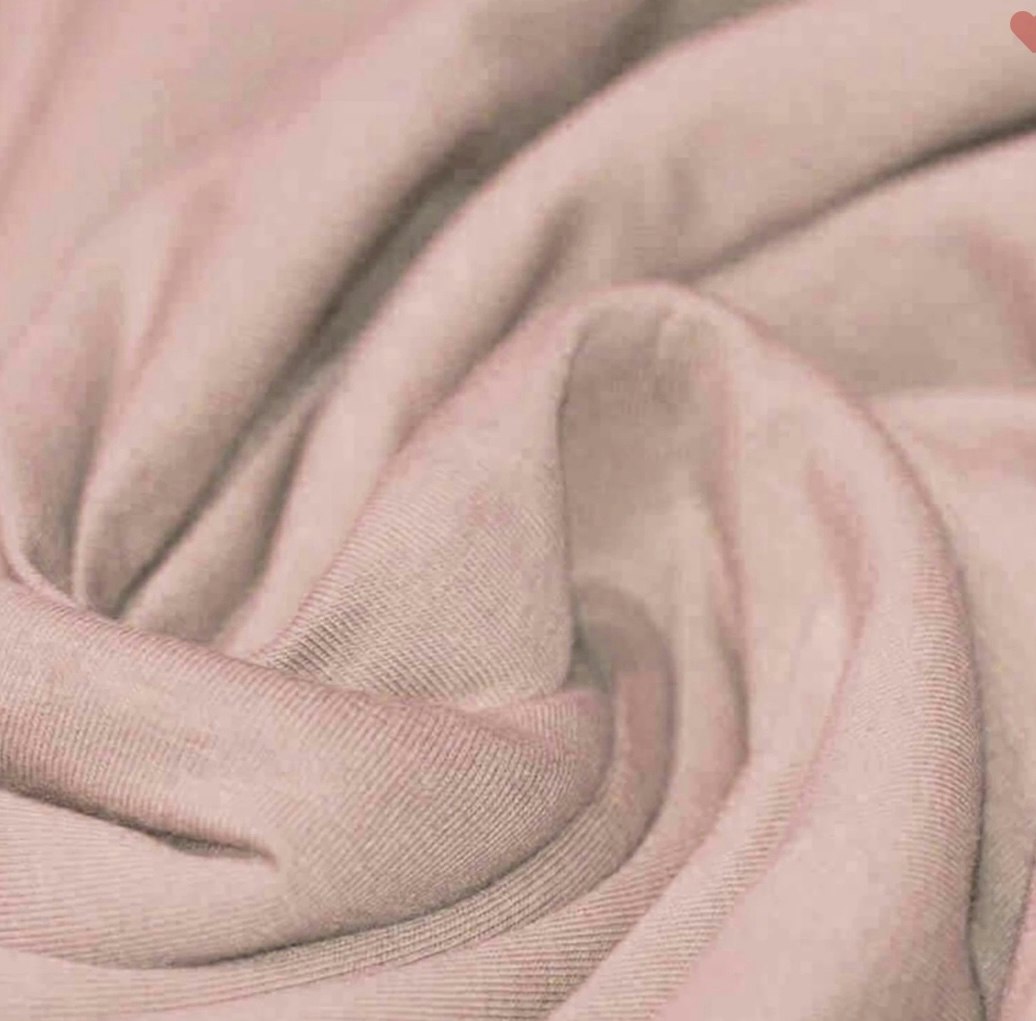 Nude pink ensfarget jersey
