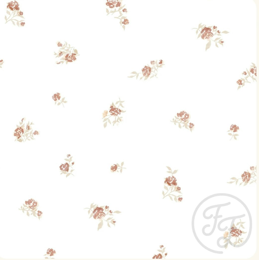 OF- Ditzy roses offwhite