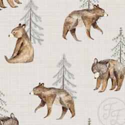 OD- Bear and tree beige