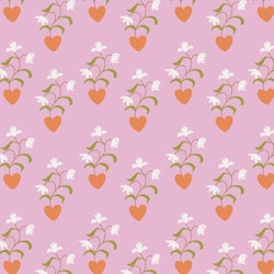 OD- Heart floral in pink flare