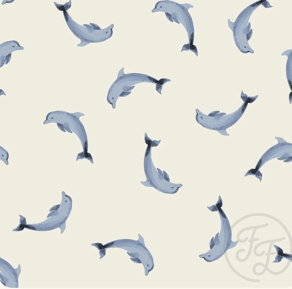 Dolphins blue beige