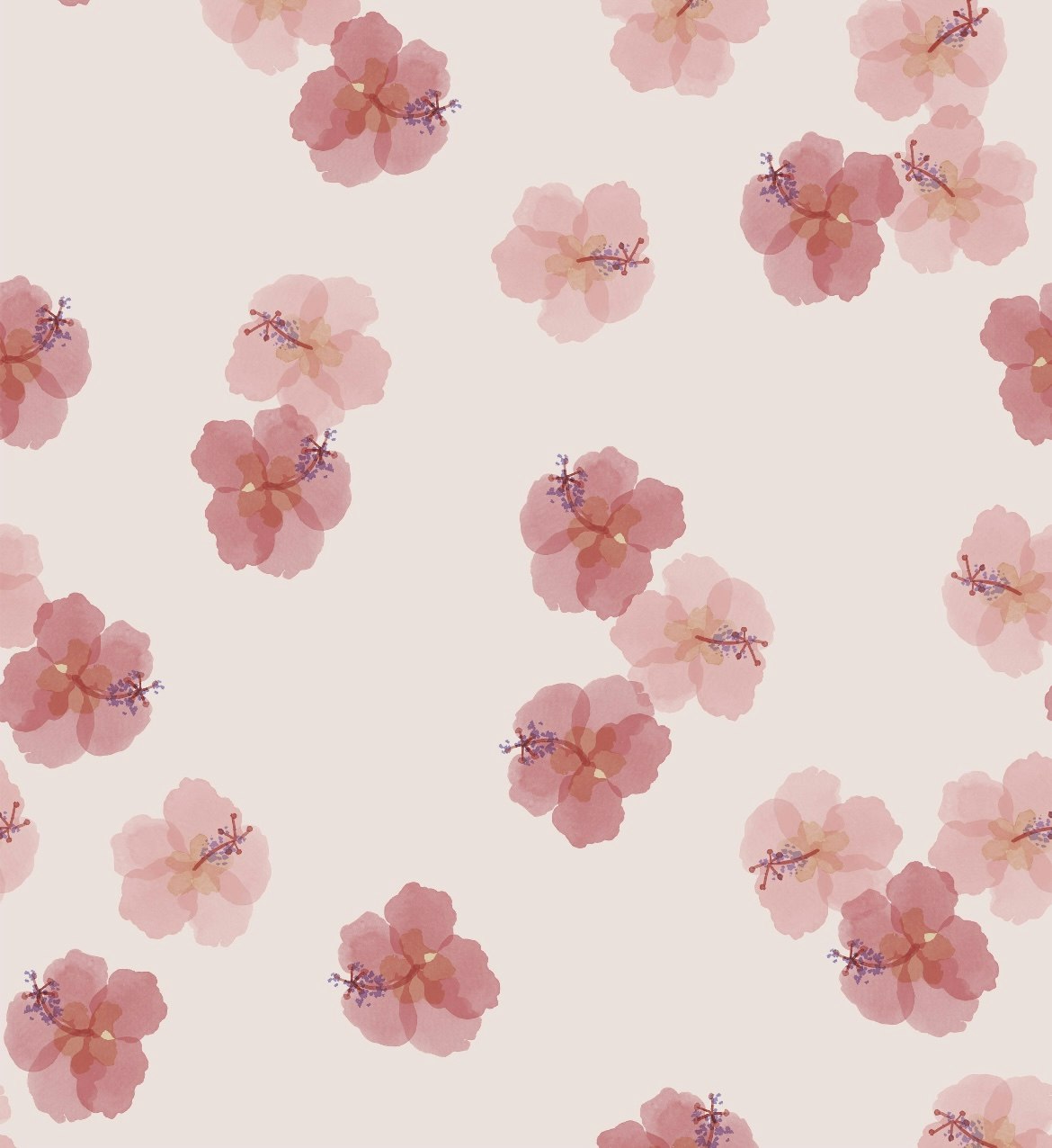 OD- Hawaiian flowers big pink