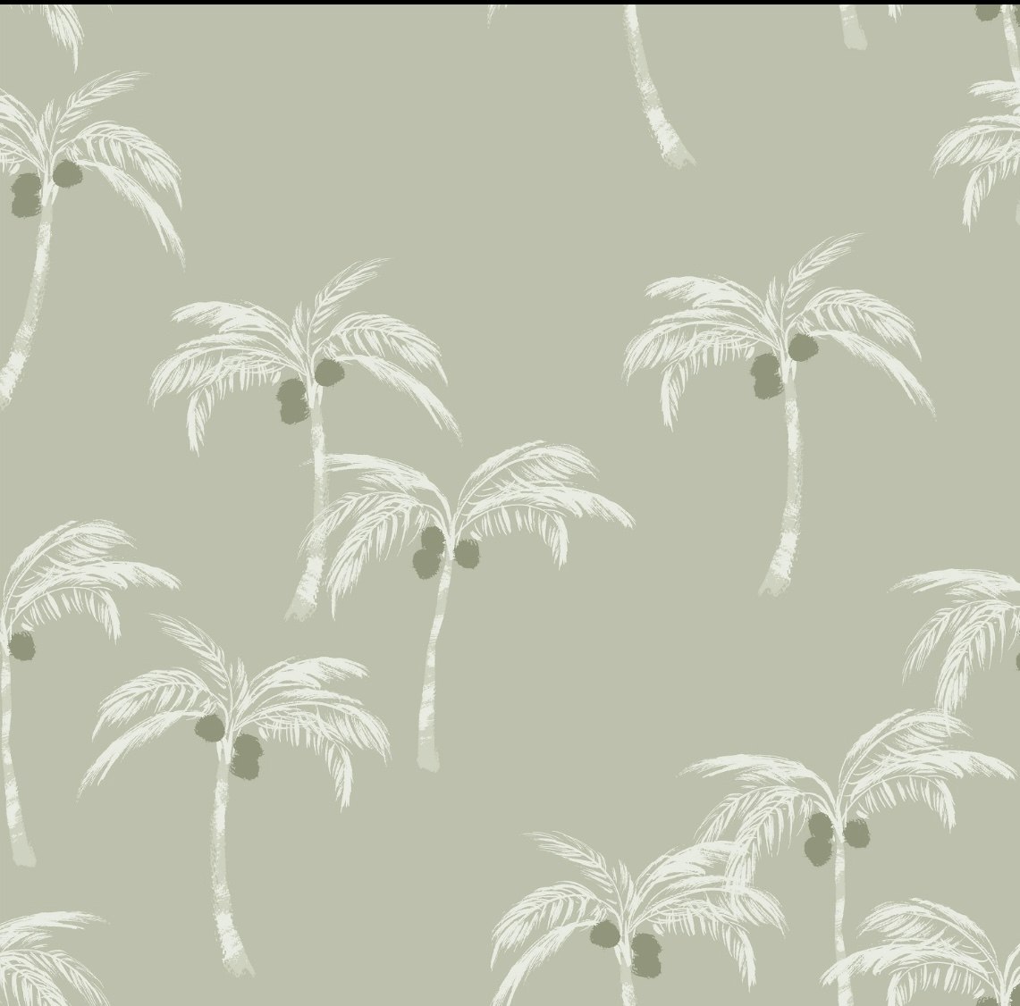 OD- Palmtrees and coconuts green