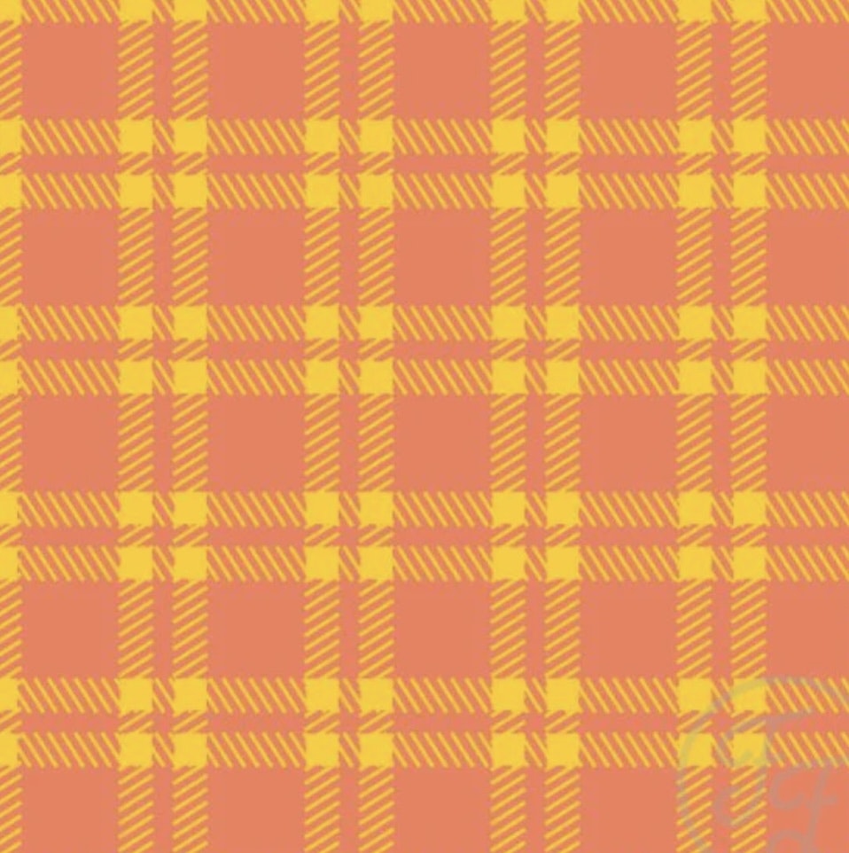 OD- plaid yellow checkered