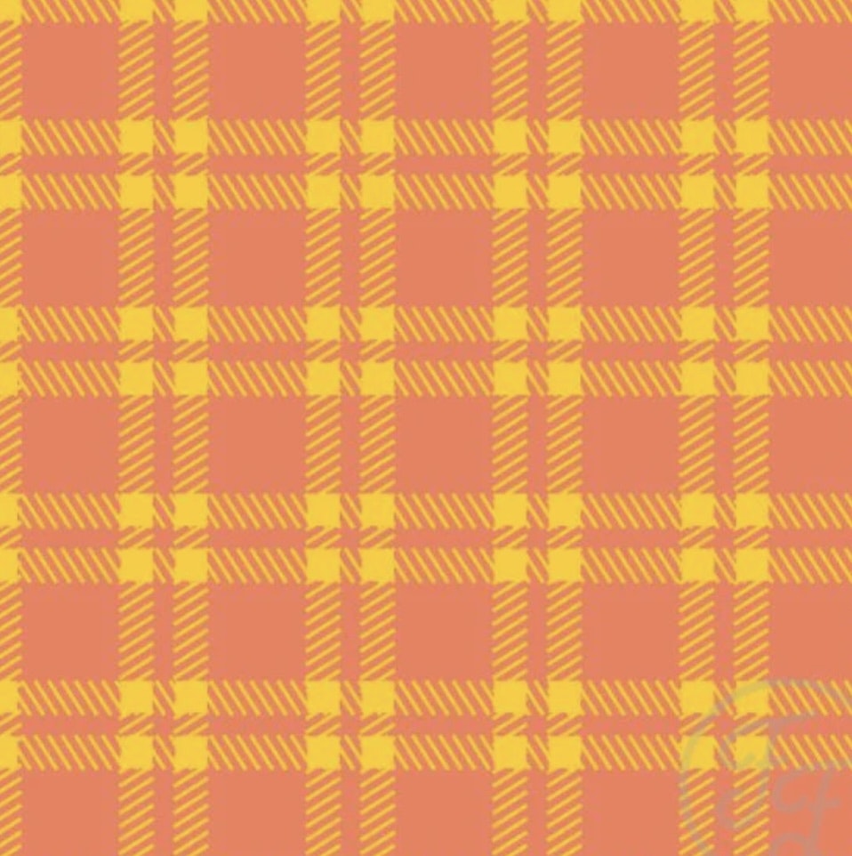 OD- plaid yellow checkered