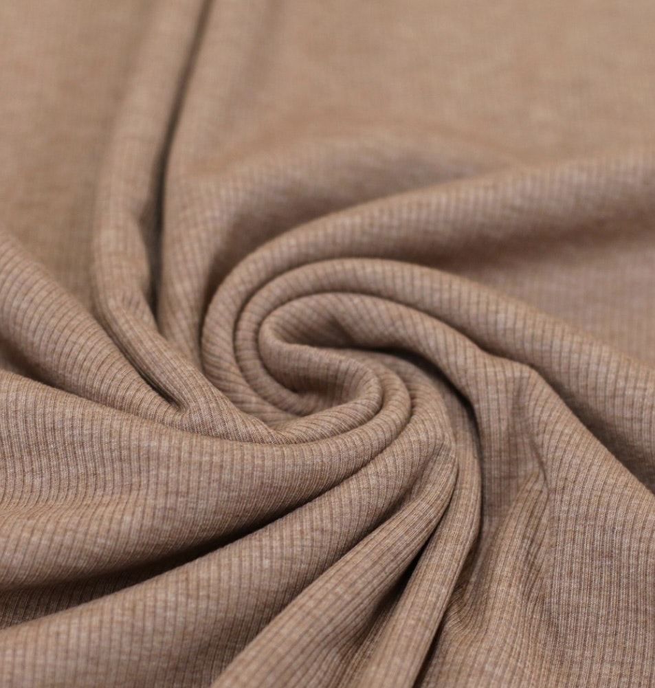 Ribbjersey clay pink melange